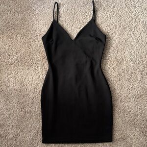 Windsor Black Mini Dress with Spaghetti Straps